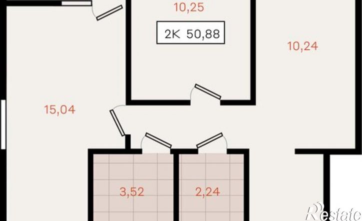 2-комн квартира в новом доме Динской район, Южно-Кубанское сельское поселение, посёлок Южный, коттедж