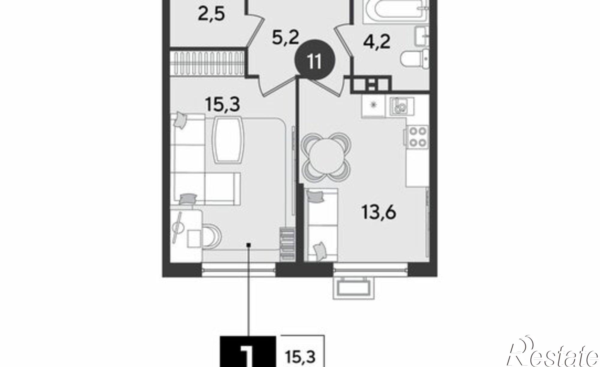 Купить квартиру за 7 193 040 рублей на Краснодар, улица имени Героя Дангириева, 2