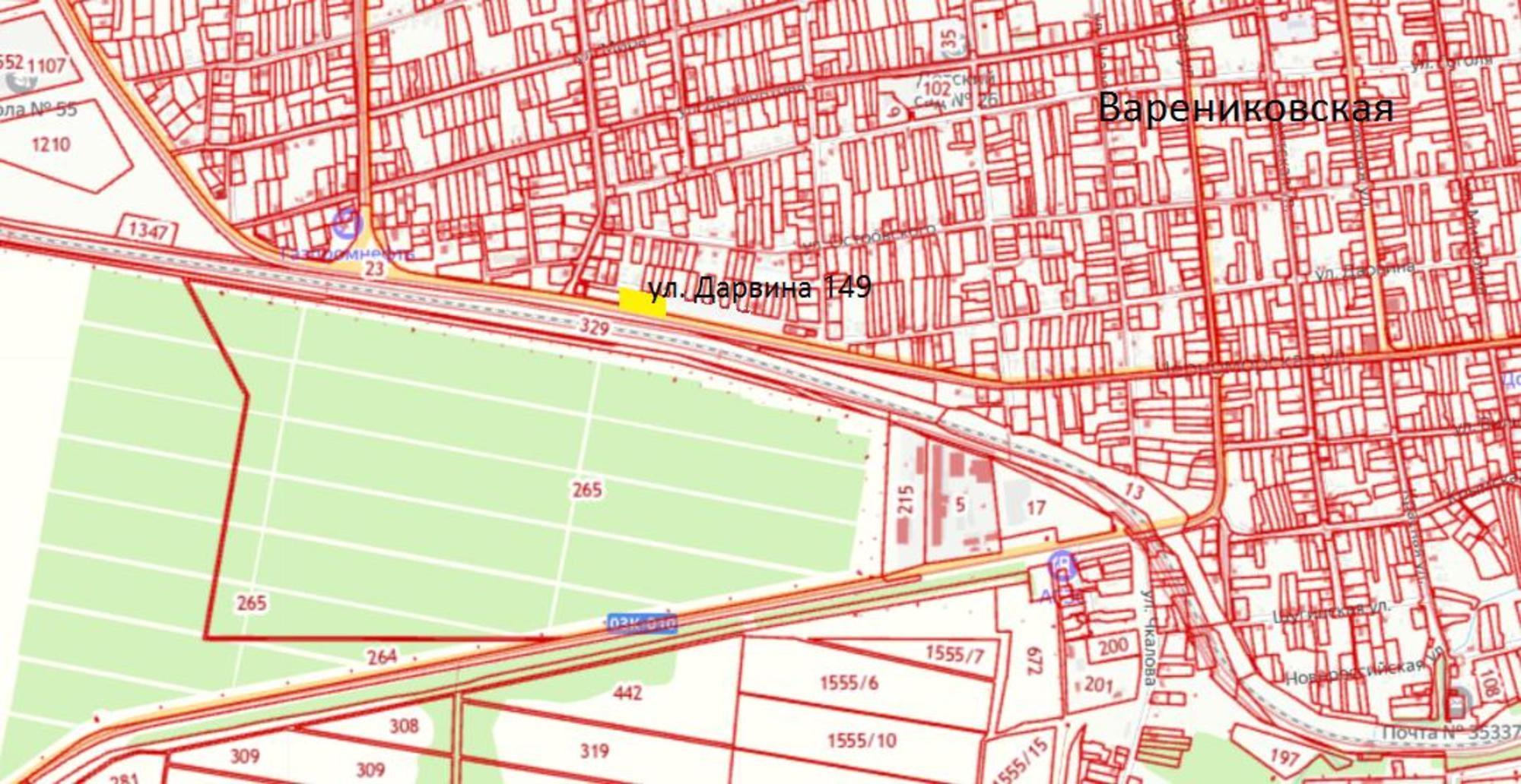 Купить землю, земельный участок за 14 500 000 рублей на Дарвина улица