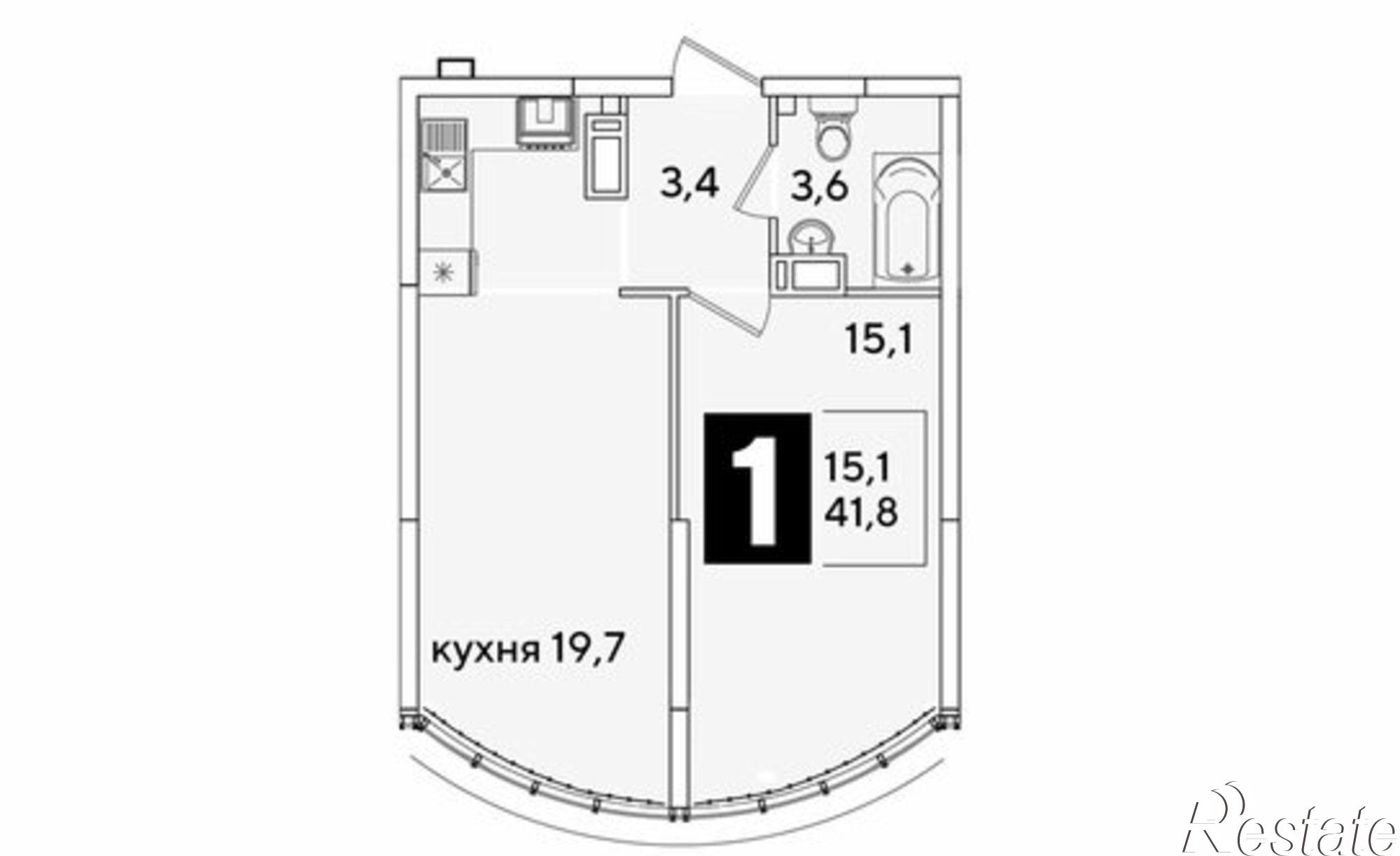 Купить квартиру за 8 142 640 рублей на Краснодар, улица Западный Обход, 45