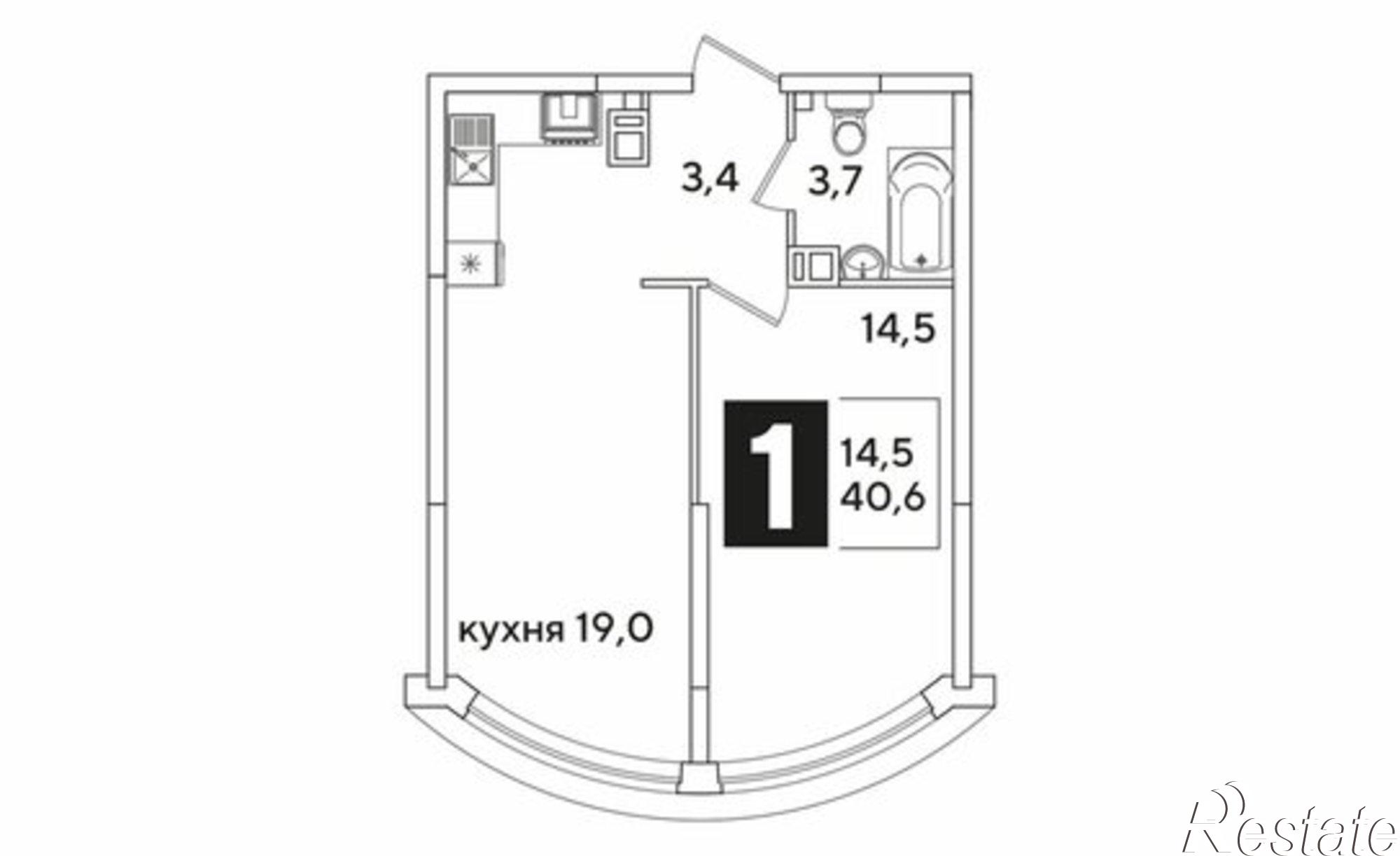 Купить квартиру за 7 649 040 рублей на Краснодар, улица Западный Обход, 45