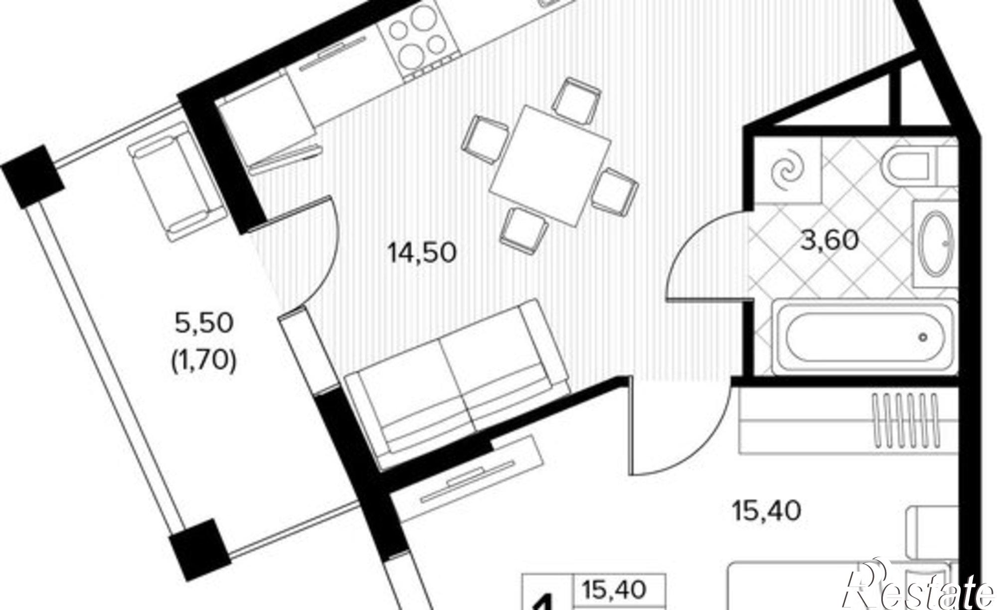 Купить квартиру за 10 862 000 рублей на Мирная улица, 11 к8
