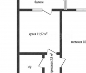 1-комн, 36кв м, этаж 8/17 ул им. Героя Советского Союза Якова Кобзаря, 1