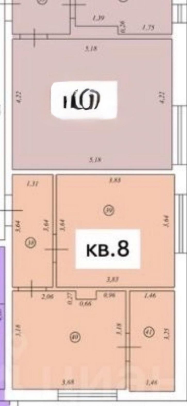 1-комн квартира улица Крюкова, 5