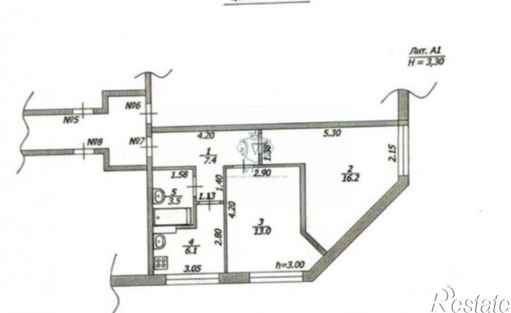 2-комн квартира ул Кубанская, 3,  д. 3