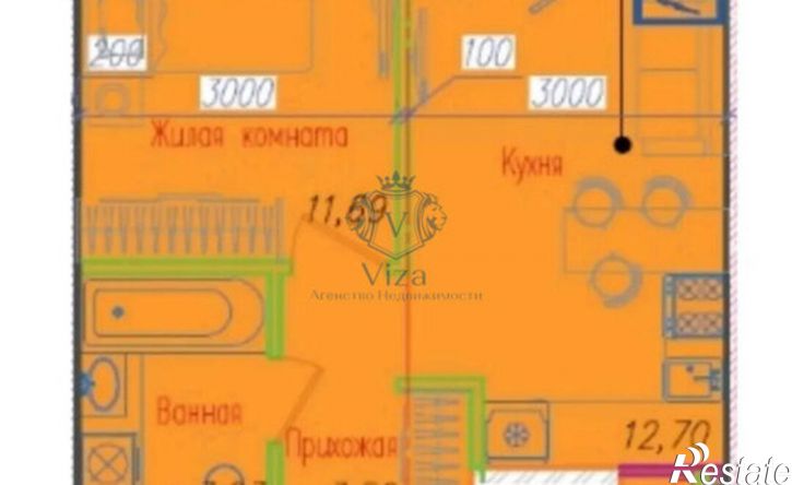 1-комн квартира ул Центральная, 2,  д. 2