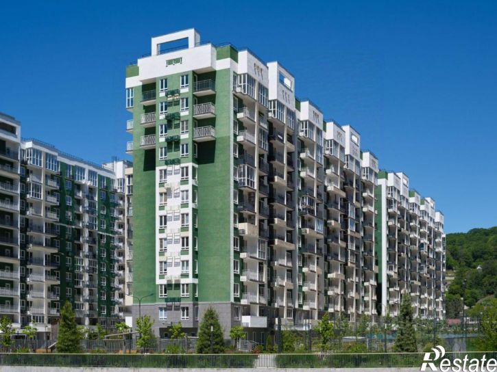1-комн квартира в новом доме Сочи, улица Искры