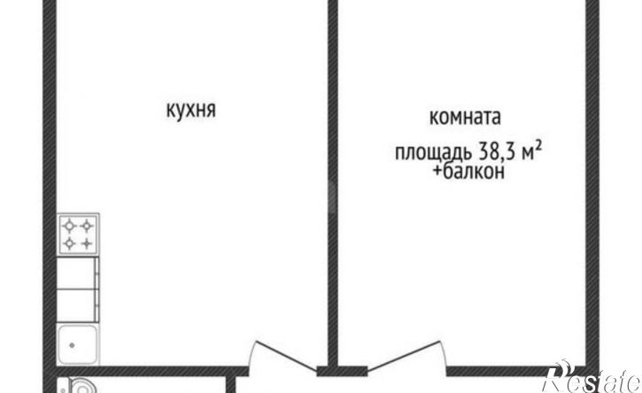 1-комн квартира Краснодар, улица им. Героя Яцкова И.В., 9к3