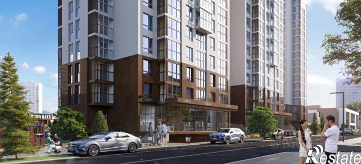 1-комн квартира в новом доме Анапа, Парковая улица, 79к1