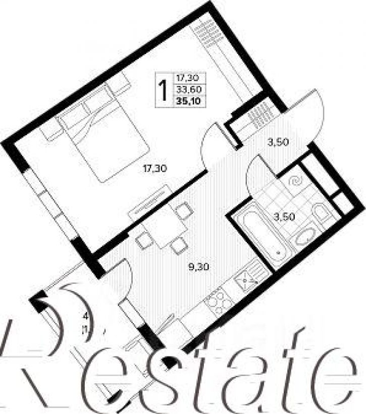 1-комн квартира в новом доме Мирная улица, 11 к6,  д. 11 к6